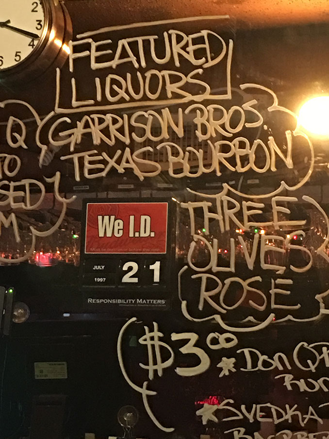 Garrison Bros. Texas Bourbon was not tasted by either of us