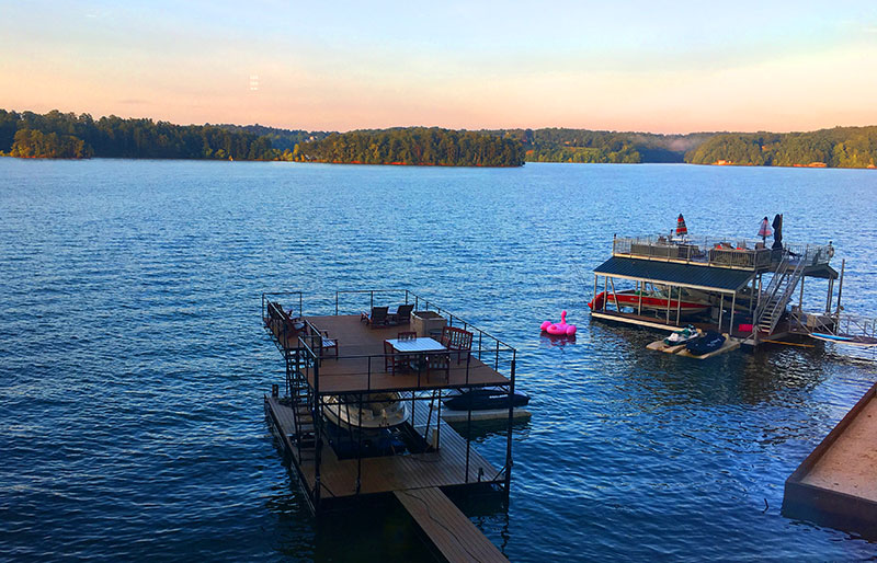 The Sun Sets on the Pork Rib Competition at Lake Lanier