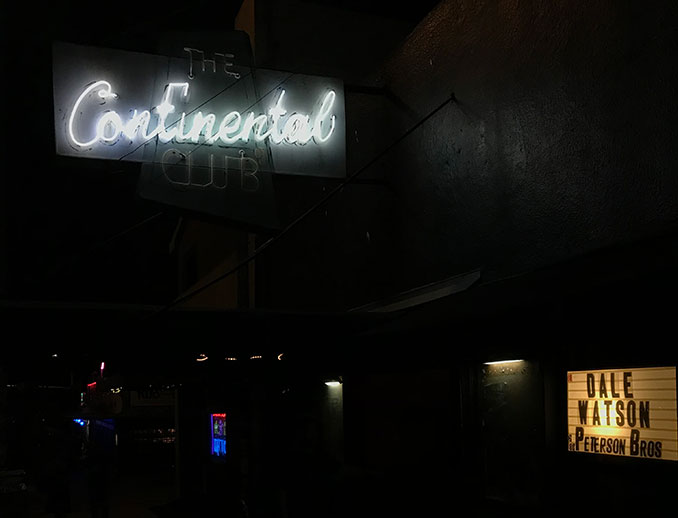 Continental Club is a great place