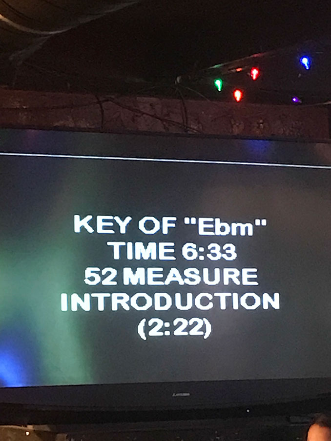 Dude waited 2:22 before he started singing. 52 measures. I was in awe of the cajones this guy had. Had me laughing my ass off.