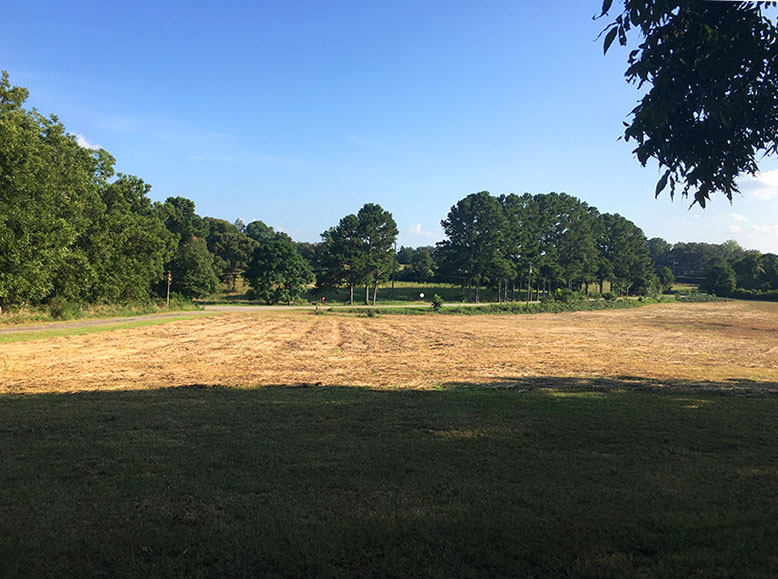 The idyllic farmland in Hartwell, Georgia.